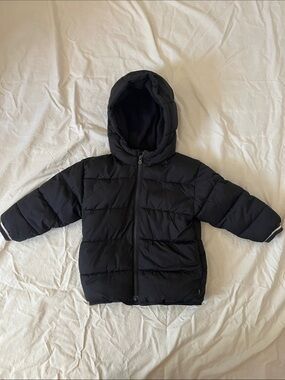 GAP Black Hooded Puffer Coat for Kids